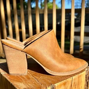 ABOUND Mules | ABOUND Cognac Maya Block Heel Women's Mule - 7.5